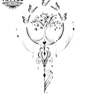 tatouage-ephemere-papillon-arbre-design-temporaire-elegant tatouage-ephemere-papillon-arbre-design-temporaire-elegant