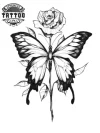 tatouage-ephemere-papillon-rose-en-fleurs-durable tatouage-ephemere-papillon-rose-en-fleurs-durable