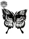 tatouage-ephemere-papillon-hibou-design-unique-mystique tatouage-ephemere-papillon-hibou-design-unique-mystique