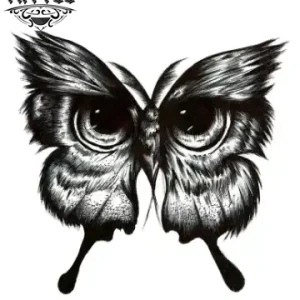 tatouage-ephemere-papillon-hibou-temporaire-elegant tatouage-ephemere-papillon-hibou-temporaire-elegant