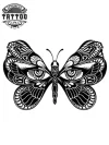 tatouage-ephemere-papillon-noir-blanc-realiste