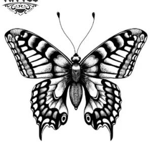 tatouage papillon éphémère noir gris temporaire waterproof tatouage papillon éphémère noir gris temporaire waterproof