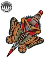 tatouage-papillon-ephemere-old-school-art-corporel-temporaire tatouage-papillon-ephemere-old-school-art-corporel-temporaire