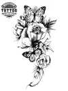 tatouage-ephemere-papillon-rose-design-elegant tatouage-ephemere-papillon-rose-design-elegant