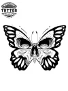 tatouage-ephemere-papillon-tete-de-mort-gothique tatouage-ephemere-papillon-tete-de-mort-gothique