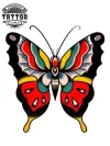 tatouage-ephemere-papillon-traditionnel-style-vintage