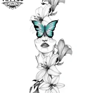 tatouage-ephemere-papillon-vert-elegant-colore tatouage-ephemere-papillon-vert-elegant-colore
