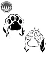 tatouage éphémère patte de chat design félin temporaires image tatouage éphémère patte de chat design félin temporaires image