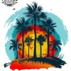 tatouage palmier éphémère paysage tropical tatouage palmier éphémère paysage tropical