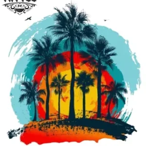 tatouage palmier éphémère paysage tropical tatouage palmier éphémère paysage tropical