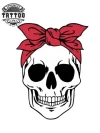 tatouage-ephemere-pin-up-tete-de-mort-rockabilly tatouage-ephemere-pin-up-tete-de-mort-rockabilly
