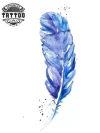 tatouage-plume-ephemere-bleu-design-unique