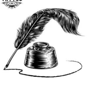 tatouage-plume-encrier-design-poetique-elegant tatouage-plume-encrier-design-poetique-elegant