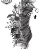 tatouage-ephemere-plume-fleur-design-unique-image