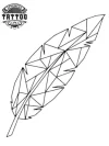 tatouage-ephemere-plume-geometrique-design-unique tatouage-ephemere-plume-geometrique-design-unique