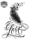 tatouage-ephemere-plume-love-esthetique-temporaires tatouage-ephemere-plume-love-esthetique-temporaires