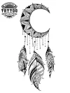 tatouage-ephemere-plume-lune-design-elegant-tatouage-plume tatouage-ephemere-plume-lune-design-elegant-tatouage-plume