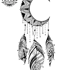 tatouage-ephemere-plume-lune-design-elegant-tatouage-plume tatouage-ephemere-plume-lune-design-elegant-tatouage-plume