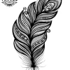 tatouage-ephemere-plume-mandala-ornemental tatouage-ephemere-plume-mandala-ornemental