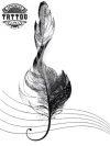 tatouage-ephemere-plume-musique-design-unique-original tatouage-ephemere-plume-musique-design-unique-original