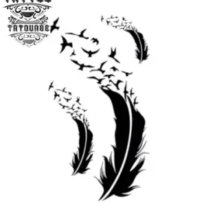 tatouage-plume-ephemere-plume-oiseau-elegante tatouage-plume-ephemere-plume-oiseau-elegante
