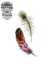 tatouage-ephemere-plume-paon-unique-et-raffine