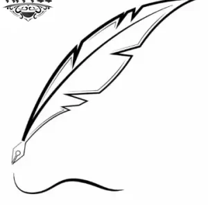 tatouage-ephemere-plume-ecrire-design-unique tatouage-ephemere-plume-ecrire-design-unique