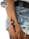 tatouage poignet femme unalome éphémère ajustable tatouage poignet femme unalome éphémère ajustable