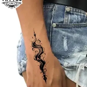 tatouage poignet femme unalome éphémère ajustable tatouage poignet femme unalome éphémère ajustable