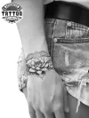tatouage_ephemere_poignet_fleur_de_lotus_accessoire_style tatouage_ephemere_poignet_fleur_de_lotus_accessoire_style