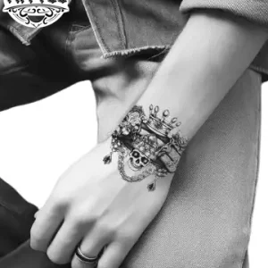 tatouage-poignet-ephemere-couples-king-queen-design-temporaire tatouage-poignet-ephemere-couples-king-queen-design-temporaire
