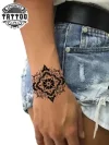 tatouage poignet éphémère mandala femme tatouage poignet éphémère mandala femme