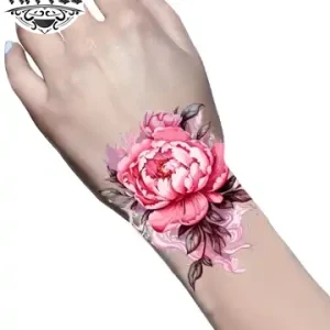 tatouage-poignet-ephemere-pivoine-floral-elegant tatouage-poignet-ephemere-pivoine-floral-elegant