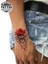 tatouage-ephemere-poignet-rose-delicat-style-elegant tatouage-ephemere-poignet-rose-delicat-style-elegant
