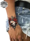 tatouage poignet ephemere rythme cardiaque design tendance tatouage poignet ephemere rythme cardiaque design tendance
