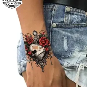 tatouage poignet ephemere rythme cardiaque design tendance tatouage poignet ephemere rythme cardiaque design tendance