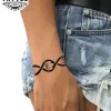 tatouage poignet éphémère motif signe infini