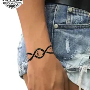 tatouage poignet éphémère motif signe infini tatouage poignet éphémère motif signe infini