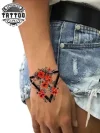 tatouage poignet éphémère triangle design moderne tatouage poignet éphémère triangle design moderne