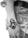 tatouage-poignet-ephemere-design-vierge tatouage-poignet-ephemere-design-vierge