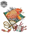 tatouage-ephemere-poisson-asiatique-durable-elegant tatouage-ephemere-poisson-asiatique-durable-elegant