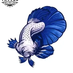 tatouage poisson temporaire bleu waterproof tatouage poisson temporaire bleu waterproof