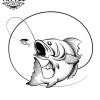 tatouage-poisson-ephemere-brochet-art-corporel-design-realiste tatouage-poisson-ephemere-brochet-art-corporel-design-realiste