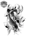 tatouage ephemere poisson carpe temporaire art corporel tatouage ephemere poisson carpe temporaire art corporel