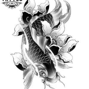 tatouage ephemere poisson carpe temporaire art corporel tatouage ephemere poisson carpe temporaire art corporel