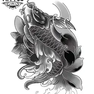 tatouage éphémère poisson carpe koi japonais tatouage éphémère poisson carpe koi japonais