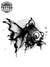 Tatouage poisson éphémère chinois waterproof design exclusif Tatouage poisson éphémère chinois waterproof design exclusif