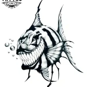 tatouage-ephemere-poisson-clown-realiste-impermeable-peau tatouage-ephemere-poisson-clown-realiste-impermeable-peau