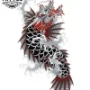 tatouage ephemere poisson dragon realiste waterproof pour adultes tatouage ephemere poisson dragon realiste waterproof pour adultes