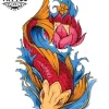 tatouage-poisson-colore-waterproof-adulte-tatouage-ephemere tatouage-poisson-colore-waterproof-adulte-tatouage-ephemere